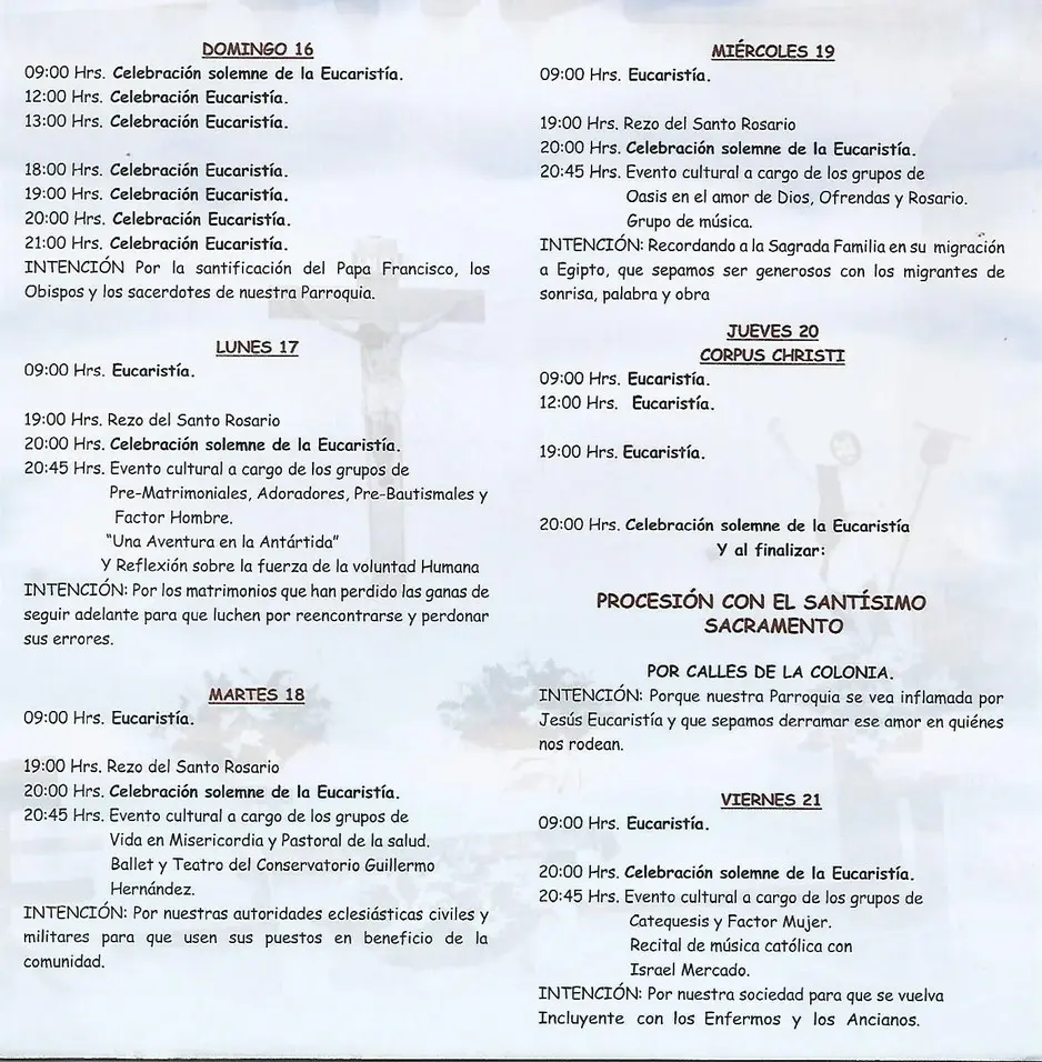Novenario San Juan Bautista 2019